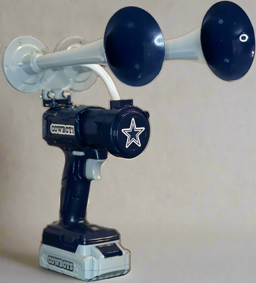 Dallas Cowboys-themed Train horn with logo 