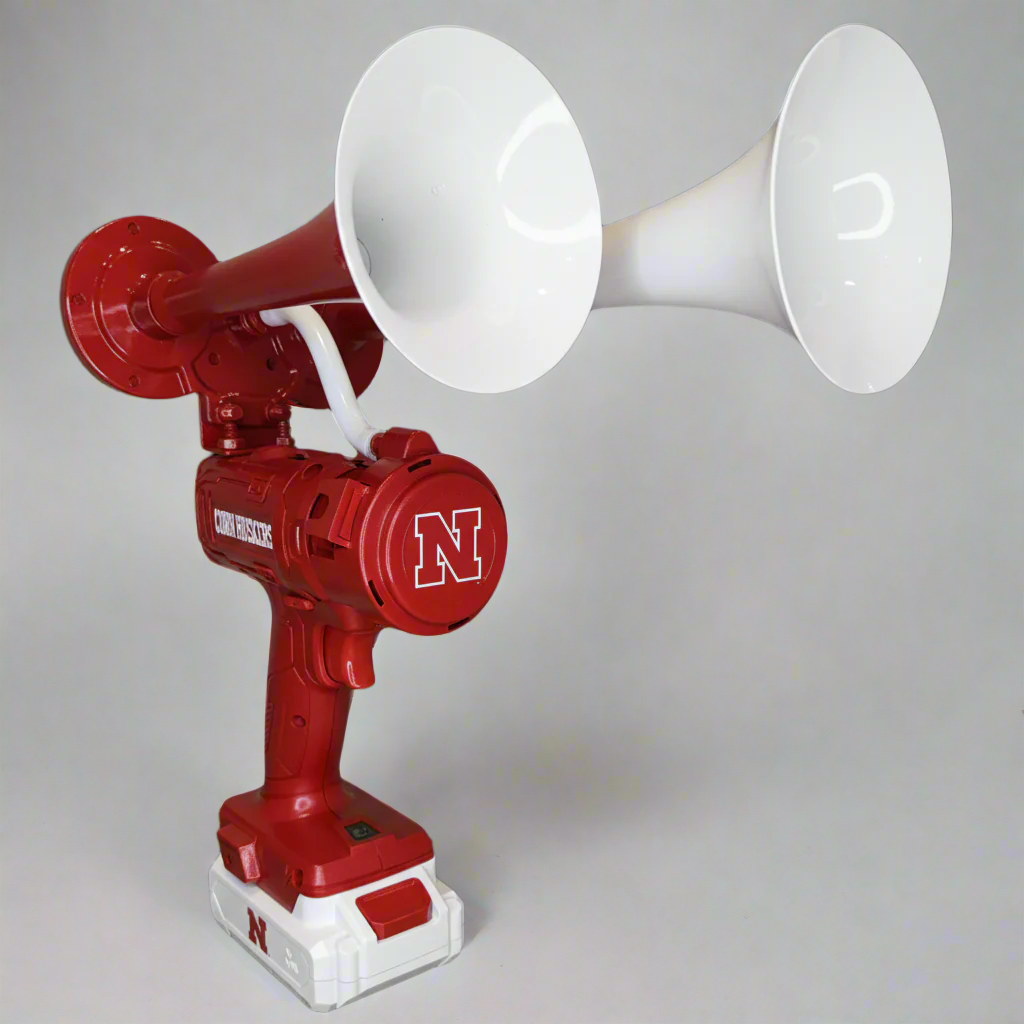 Nebraska Cornhuskers Train Horn Drill