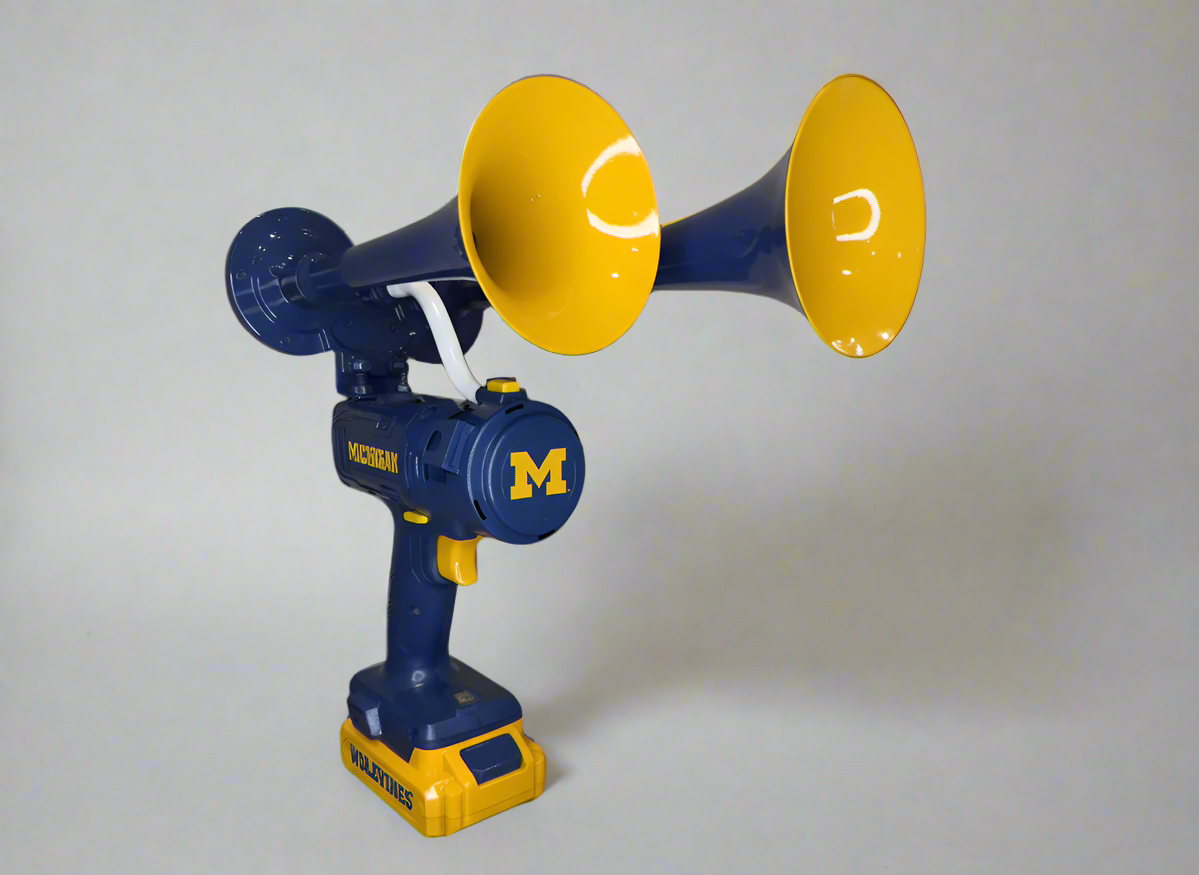 Michigan Wolverines Train Horn Drill